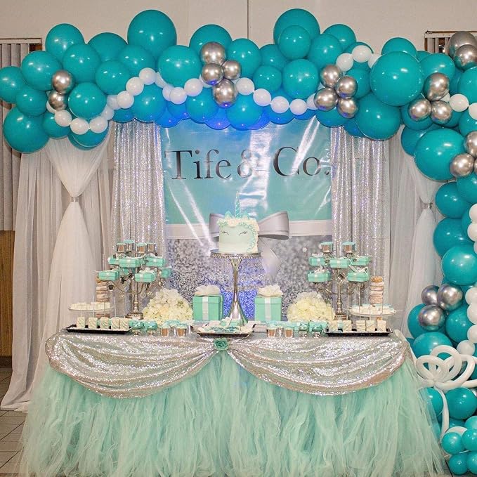 Silver Sequin Backdrop Curtains-4 Panels 2FTx8FT Silver Backdrop - Image 3
