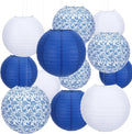 Riakrum 18 Pcs Paper Lantern Set 10" 8" Round Lantern Chinese Japanese Hanging by Riakrum