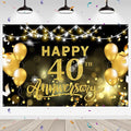 WeBenison Happy 40th Anniversary Backdrop 40th Wedding Anniversary Photography by WeBenison