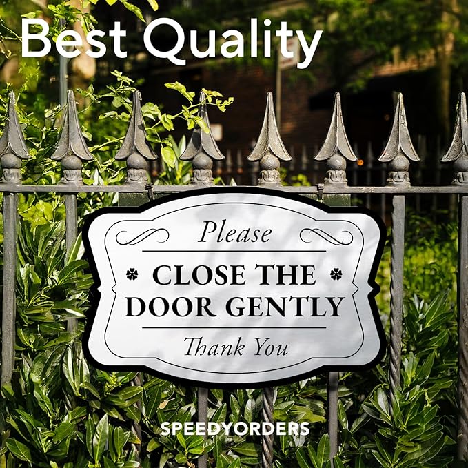 SPEEDYORDERS Custom Metal Signs, Personalized Aluminum Signs, 36x24 In, Brushed Silver, Words & Quotes, Home Decor, Business Signage