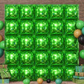 HILAVO Green Pixel Square Balloon Wall by HILAVO