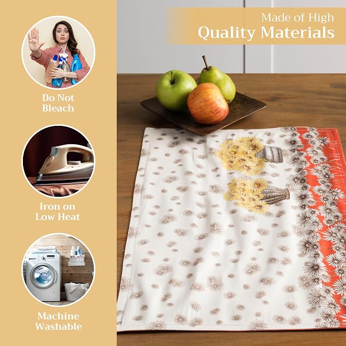 Maison d' Hermine Placemats Set of 4 100% Cotton Washable Cloth Place Mats - Image 3