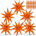 Orange Star Foil Balloons, Metallic Spike Mylar Balloon Fireworks Balloon by GCTWFYK