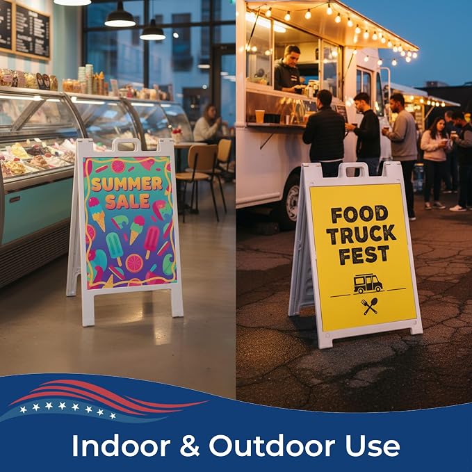 Custom A-Frame Sign Board Insert Coroplast Panels by DC 24x36 | Made in USA | - Image 5