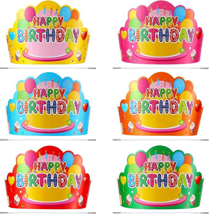 Yunsailing 36 Pcs Happy Birthday Crowns by Yunsailing