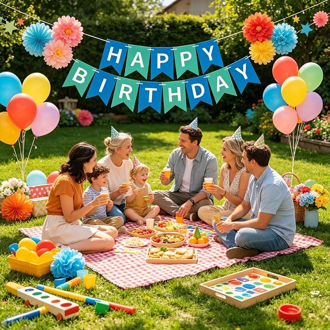Happy Birthday Banner Birthday Party Supplies - Image 4