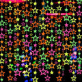 WELITTCON 102feet Neon Paper Garland Streamers Hollowed Star Black Light by WELITTCON