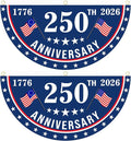 2PCS USA Anniversary 250th Flag, 1.5X3 FT Anniversary Fan Flags, Yard Signs by Unknown