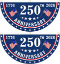 2PCS USA Anniversary 250th Flag, 1.5X3 FT Anniversary Fan Flags, Yard Signs by Unknown