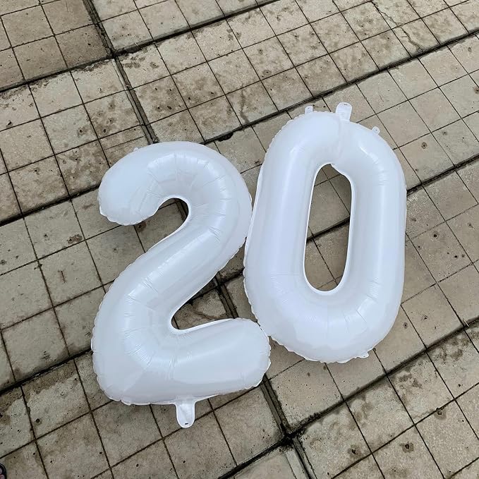 White 20 Balloon - Image 7