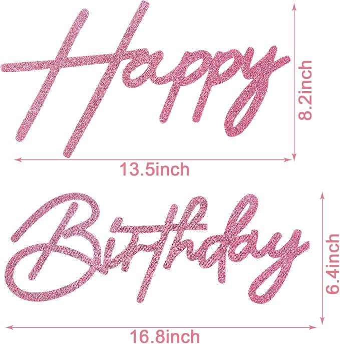 Happy Birthday Sign for Backdrop - Image 2