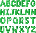 16 Inch Green Letter Balloons Mylar Foil Alphabet Letter A-Z Balloons Set by LIOZEOKUN