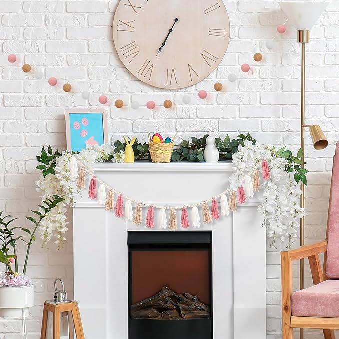 SmoothNovelty 2 Pcs Boho Tassel Garland Decor Include 1 Boho Tassel Garland - Image 7