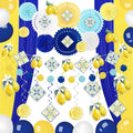 43Pcs Amalfi Coast Party Decorations Lemon Decor Set | Foil Curtains, Paper Fans by Renbuzhu