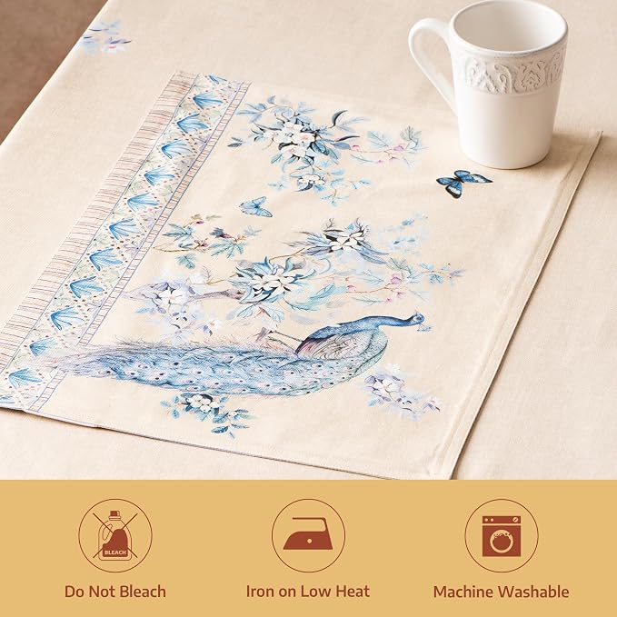 Maison d' Hermine Placemats Set of 4 Reusable 100% Combed Cotton | Cloth Place - Image 8