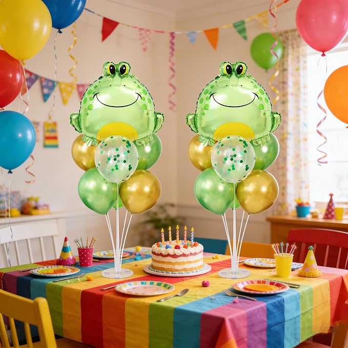 Frog Balloons Centerpieces for Tables 2 Sets, Frog Birthday Party Decorations - Image 3