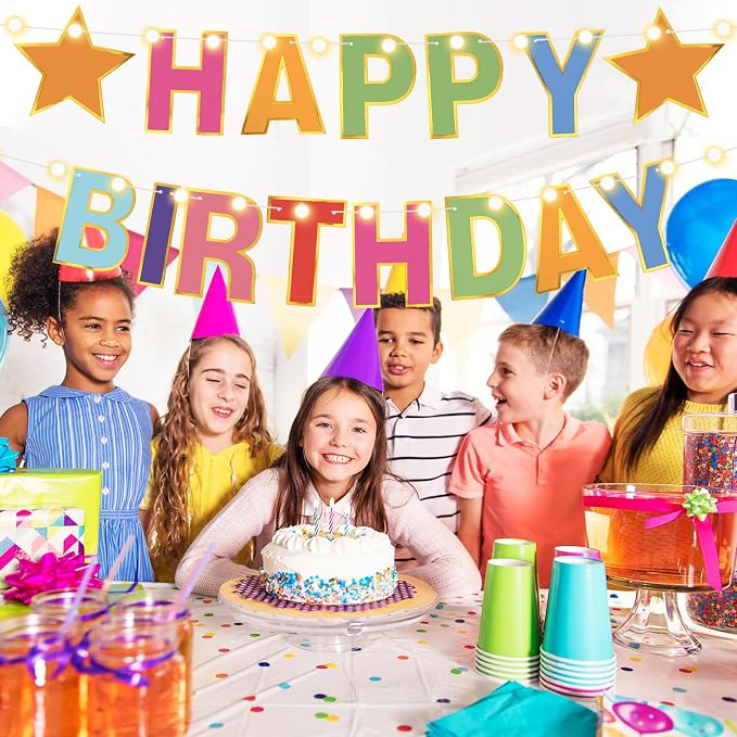 TaoBary 143 Pcs DIY Letter Banner Customizable Happy Birthday Supplies Make - Image 5