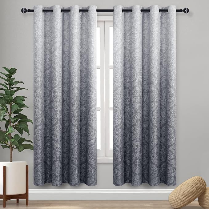 DWCN Ombre Blackout Curtains for Bedroom by DWCN