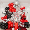 Red and Black Balloon Garland Arch Kit by CboDecoBalloonArchKit