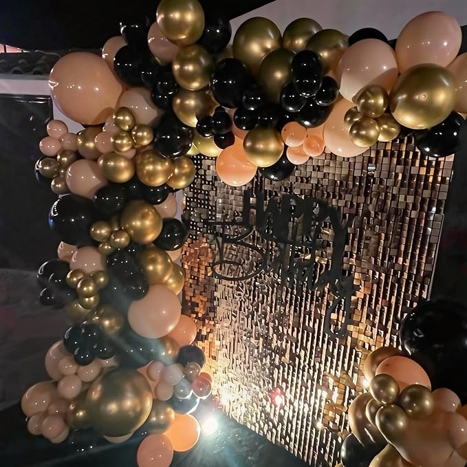 Cheetah Print Balloon, 12 Inch Black Brown and Leopard Gold Confetti Balloon - Image 7