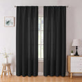 Tollpiz Linen Curtain Bedroom Rod Pocket Semi Sheer Curtains Burlap Light by Tollpiz