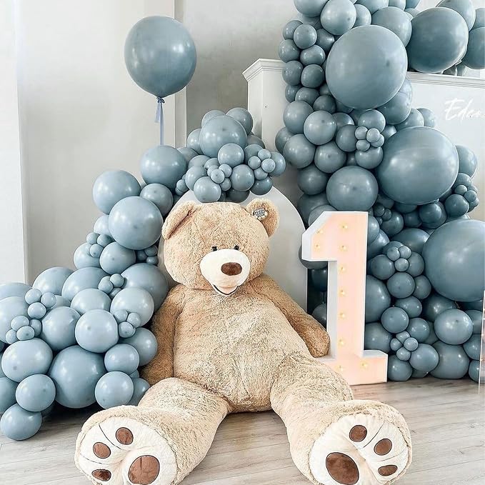 Jobkoo Slate Blue Balloons 5 Inch - Image 5