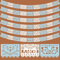 TaoBary 6 Pcs Papel Picado Mexican Wedding Cielito Lindo Party Decor 118 Feet by TaoBary