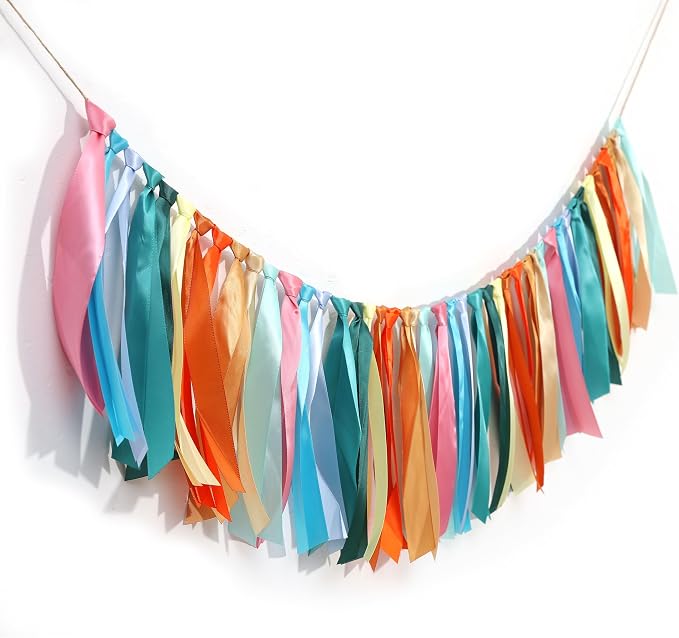 Colorful Satin Ribbon Tassel Banner - Image 9