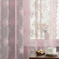 Kotile Pink Sheer Lace Curtains by Kotile+Curtains