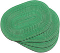 Placemats Set of 4, Woven Oval Braided Dining Table Mats | 12 x 17.5 Inch Size by Noctiflorous