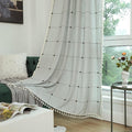 Sutuo Home Boho Curtain for Bedroom 84 Inch Length, Linen Light Filtering by SutuoHome