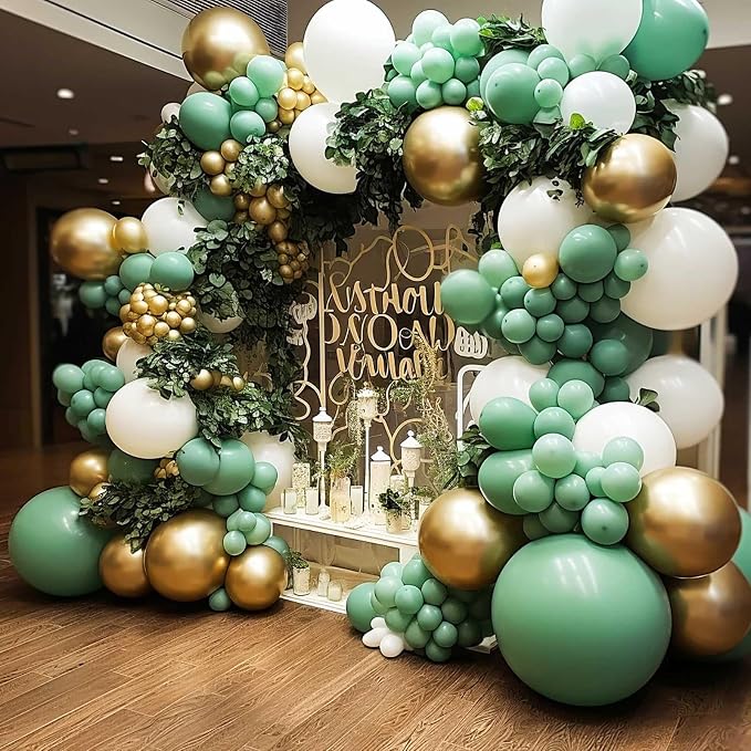 18 Inch Bean Green Balloons, Baby Shower, Birthday Party and Event Decoration - Image 6
