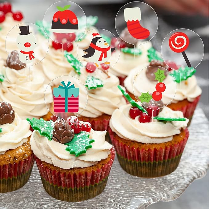 30 Pack 2 Inch Round Acrylic Custom Cupcake Toppers - Image 6