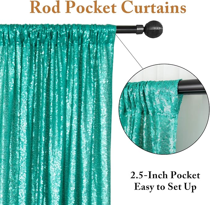 ShinyBeauty Matte Green Sequin Backdrop 4Ftx7Ft Photo Backdrops Sequin Backdrop - Image 4