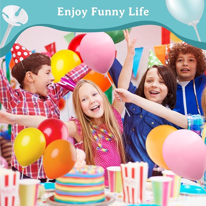 PP OPOUNT 320 PCS Balloon Sticks, 12.6 inches Plastic Balloons Sticks | Balloon - Image 7