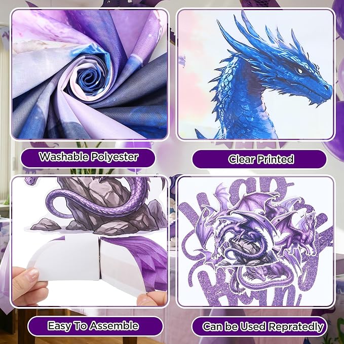 Dragon Birthday Party Decoration - Image 4