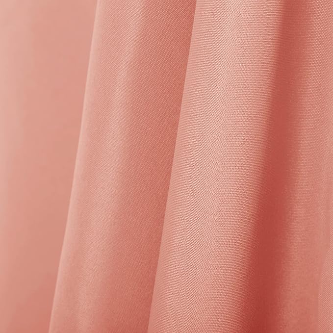 Ascoza 2pack 60x120 Inch Dusty Pink Rectangular Tablecloth 6 Feet Table Cloth in Polyester Fabric for Wedding/Banquet/Restaurant/Parties