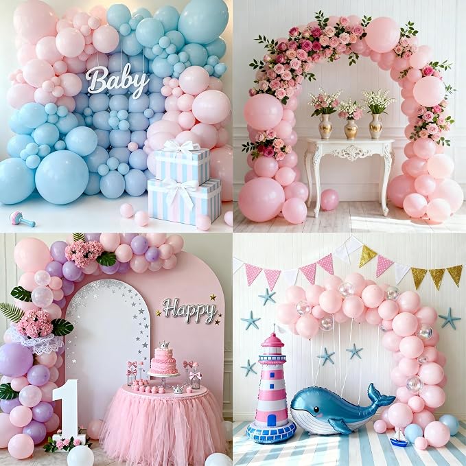 Patimate Pastel Pink Latex Party Balloons 150pcs 5 Inch - Image 6