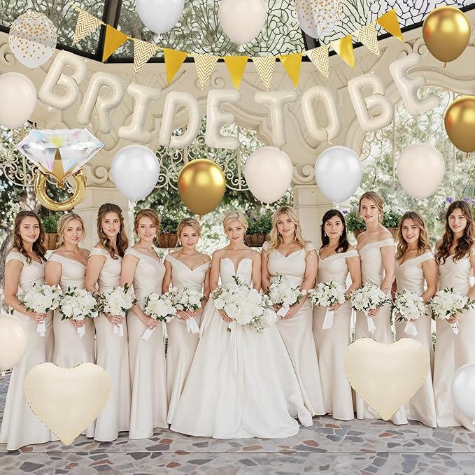 Sand White Bachelorette Party Decorations, Nude White Bride To Be Bridal Shower - Image 5