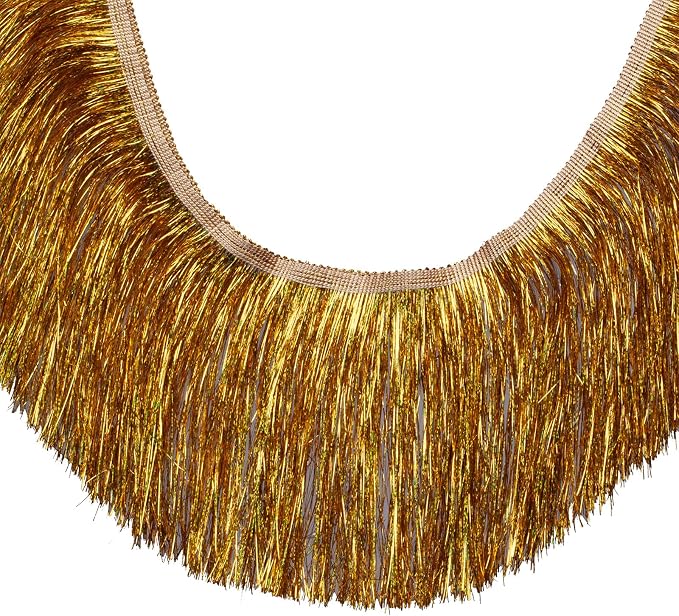 Tinsel Fringe Trim Tinsel Fringes 5 Yards 6Inch/8Inch - Image 2