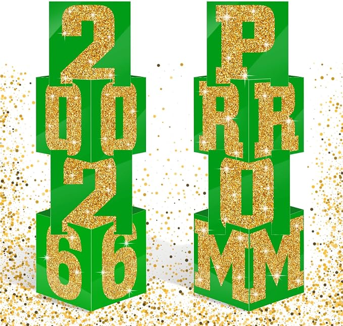 Queekay 8 Pcs Prom Column Standup Photo Booth Decorations 2026 Prom Backdrop by Queekay