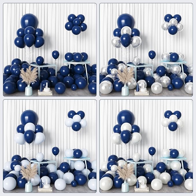 Amandir 153pcs Navy Blue Balloons Arch Garland Kit Different Sizes | 18 12 10 5 - Image 4