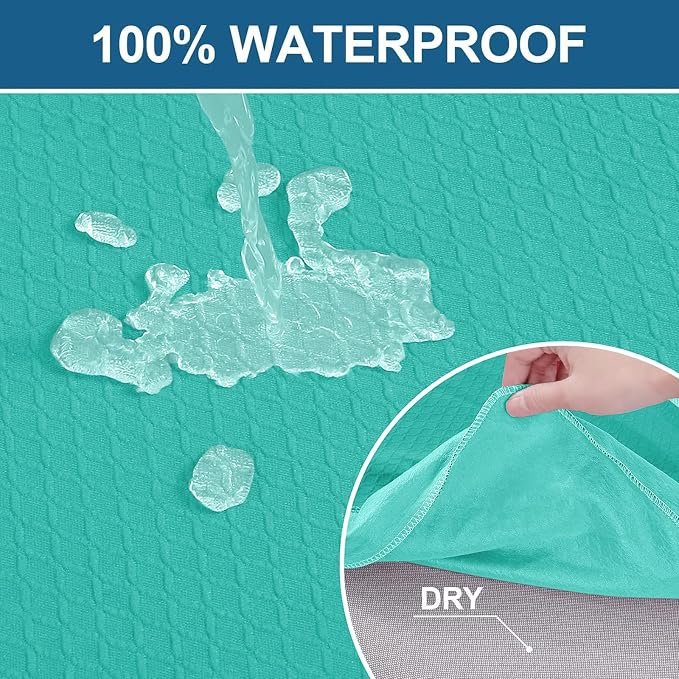 Smiry Waterproof Seat Covers for Dining Room Chairs, No Rear Covers | Stretch - Image 3