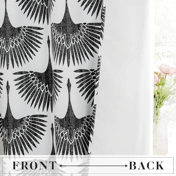 KGORGE Printed Curtains Bohemian Floral and Animal Pattern - Image 5