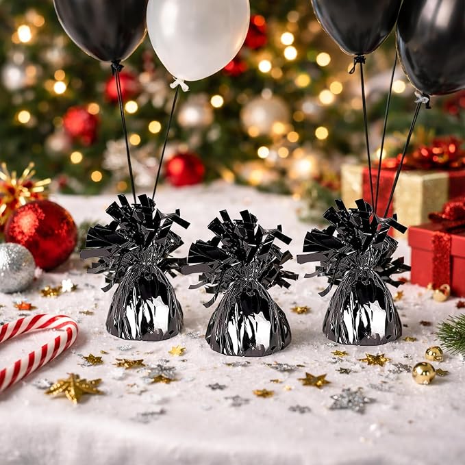 Metallic Plastic Wrapped Balloon Weights Party Decorations 12 Pcs - Image 7