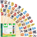 100Pcs Safari Animal Cocktail Picks Young Wild And One Two Three Decor | 5" by Crafterlife