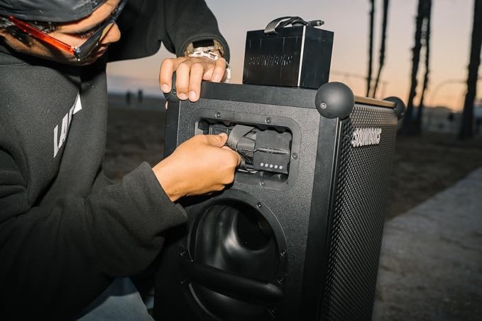 SOUNDBOKS 4 – Bluetooth Performance Speaker – USB-C Charging Battery – Loudest Party Speaker with 40 Hours of Battery – Wireless and Portable Speaker - Designed in Denmark – 126dB (Black)
