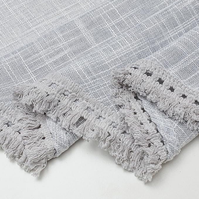 Beda Home Tassel Linen Textured Swag Curtain Valance - Image 4