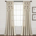 Lush Decor Boho Pom Pom Tassel Linen Textured Window Curtain Panel, Single 52" by LushDecor