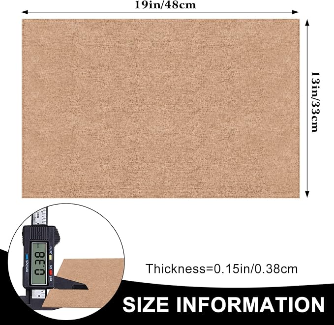 Cloth Placemats Set of 6, Cotton Linen Blend Machine Washable Durable Linen - Image 5